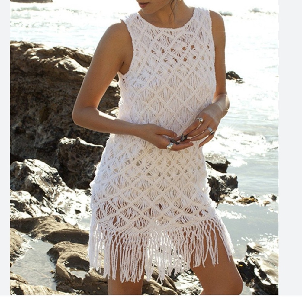 Tabula Rasa- AKOTO CROCHET WHITE DRESS